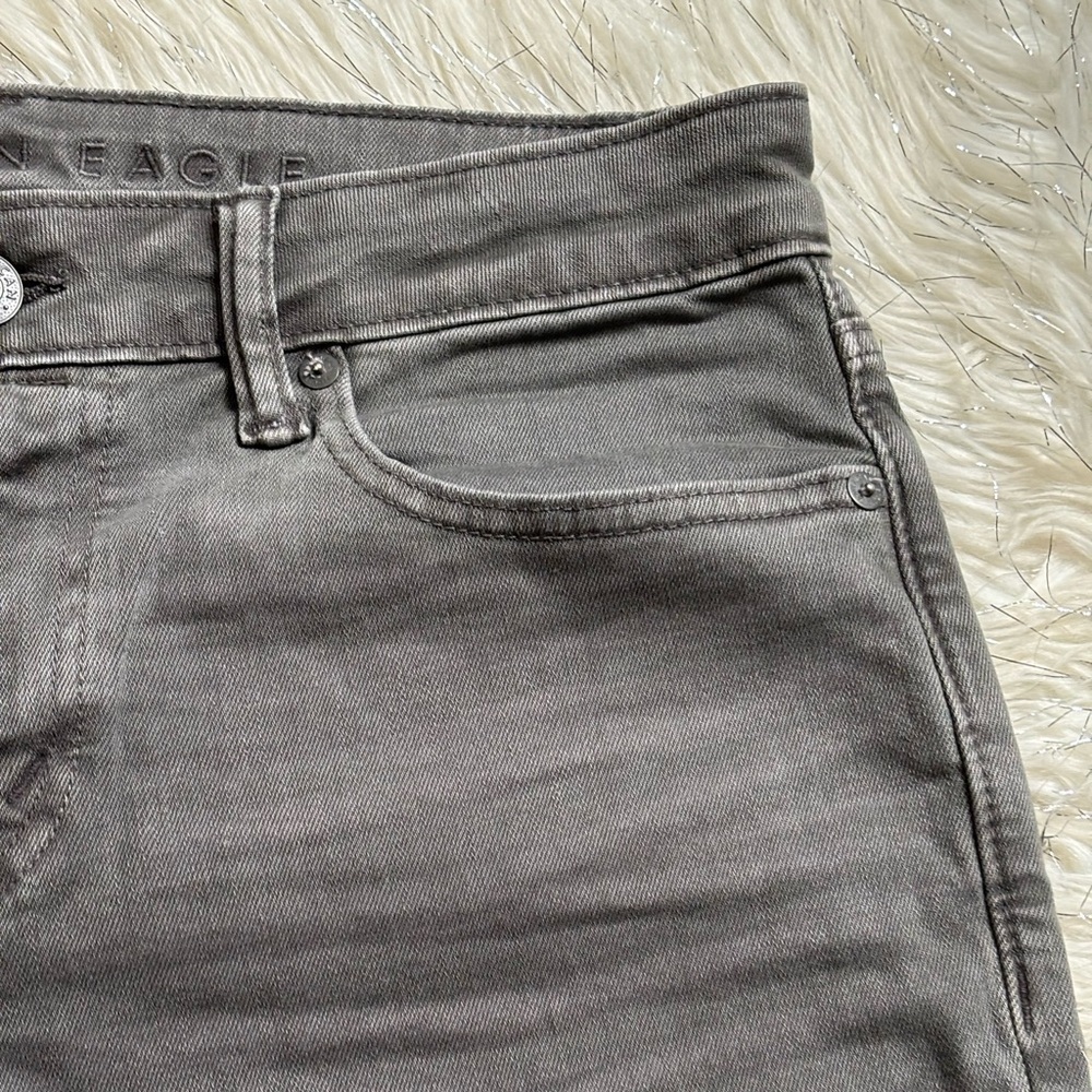 American Eagle Men’s AirFlex Athletic Fit Low waisted Gray Jeans Size 30x30 - Picture 4 of 16